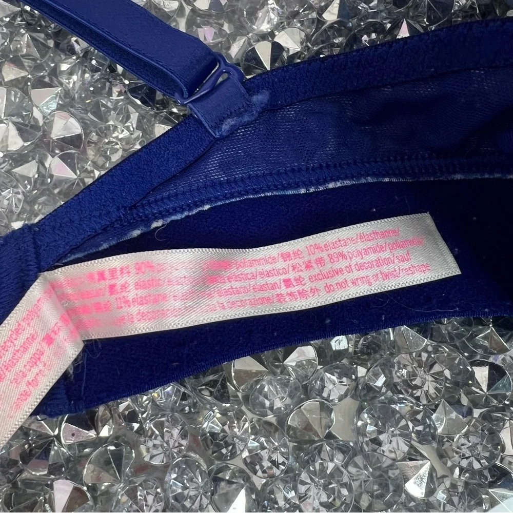 Victoria's Secret pink bra push up stars ⭐️ Midnight Blue Celestial Bra moon - Picture 11 of 12